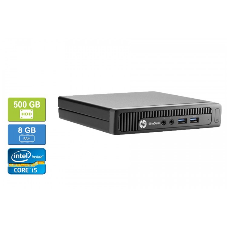 hp 800 G1 Mini Intel Core i5-4570T 2.90 GHz 8 GB DDR3 RAM 500GB HDD  Win 10 Pro Wifi - Refurbished