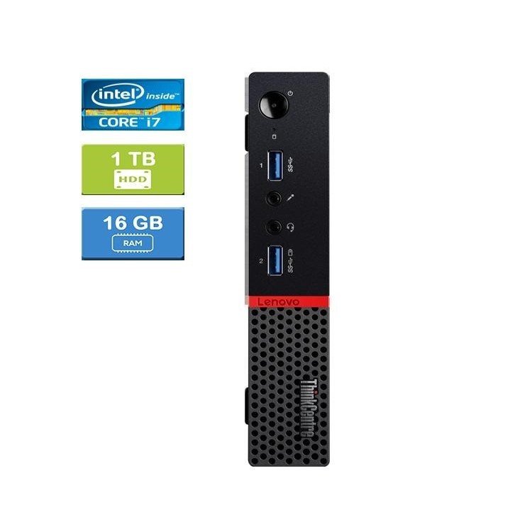 Lenovo M900 Tiny Intel Core i7-6700T 2.80 GHz 16 GB DDR4 RAM 1TB HDD  Win 10 Home - Refurbished