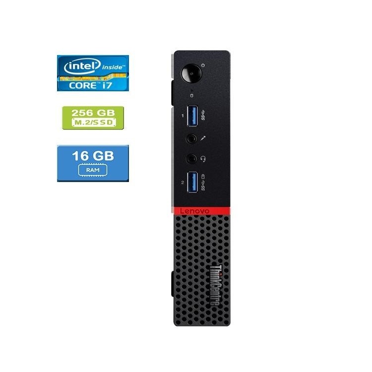 Lenovo M900 Tiny Intel Core i7-6700T 2.80 GHz 16 GB DDR4 RAM M.2/256GB SSD  Win 10 Home - Refurbished