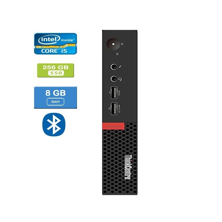 Lenovo M710 Tiny Intel Core I5-6500T 2.50 GHz 8 GB DDR4 RAM 256GB SSD  Win 10 Pro  Bluetooth HDMI - Refurbished